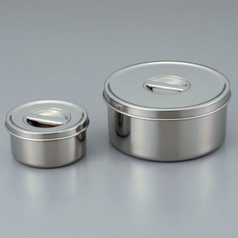 16cm ステンレス丸型ポット ツマミ付き 1個 アズワン 【通販モノタロウ】