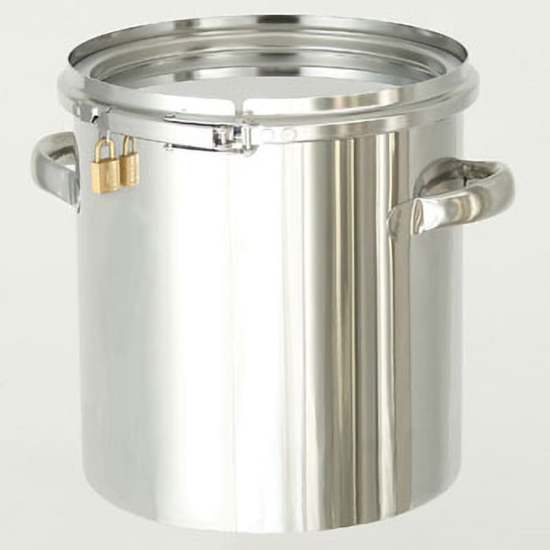 CTLK-24 南京錠付密閉式タンク アズワン 10L 厚さ0.7mm CTLK-24 CTLK-24 南京錠付密閉式タンク アズワン 10L 厚さ0.7mm CTLK-24