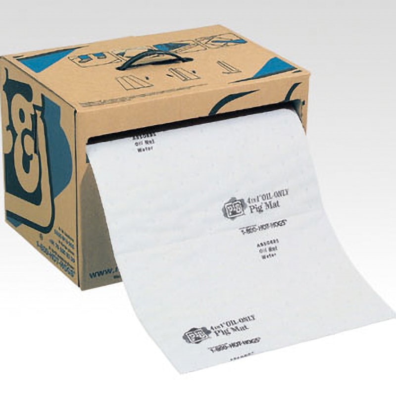 MAT484A フォーインワンピグマット ピグ 吸収量35.5L/箱 種別:油  1巻 MAT484A液体吸収剤・処理剤