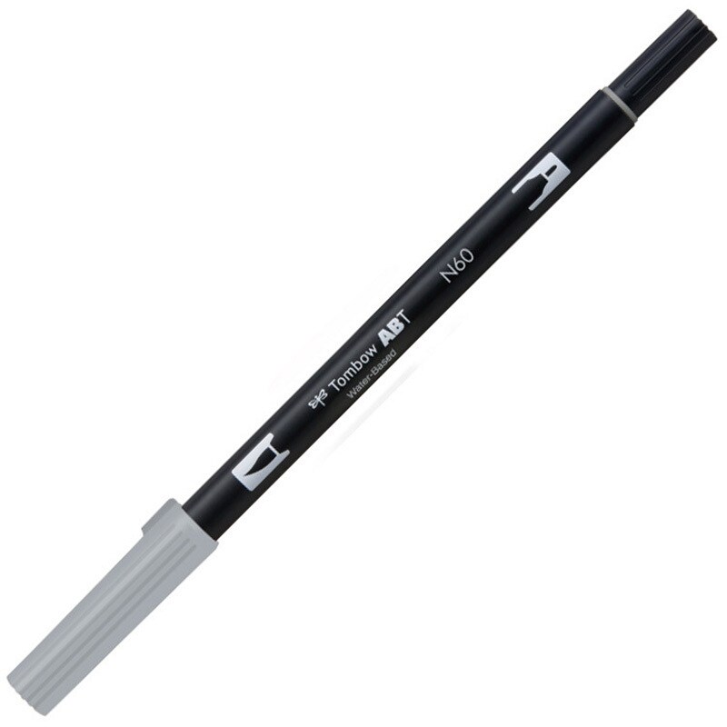 デュアルブラッシュペン　AB-TN60　1本　トンボ鉛筆　【通販サイトMonotaRO】