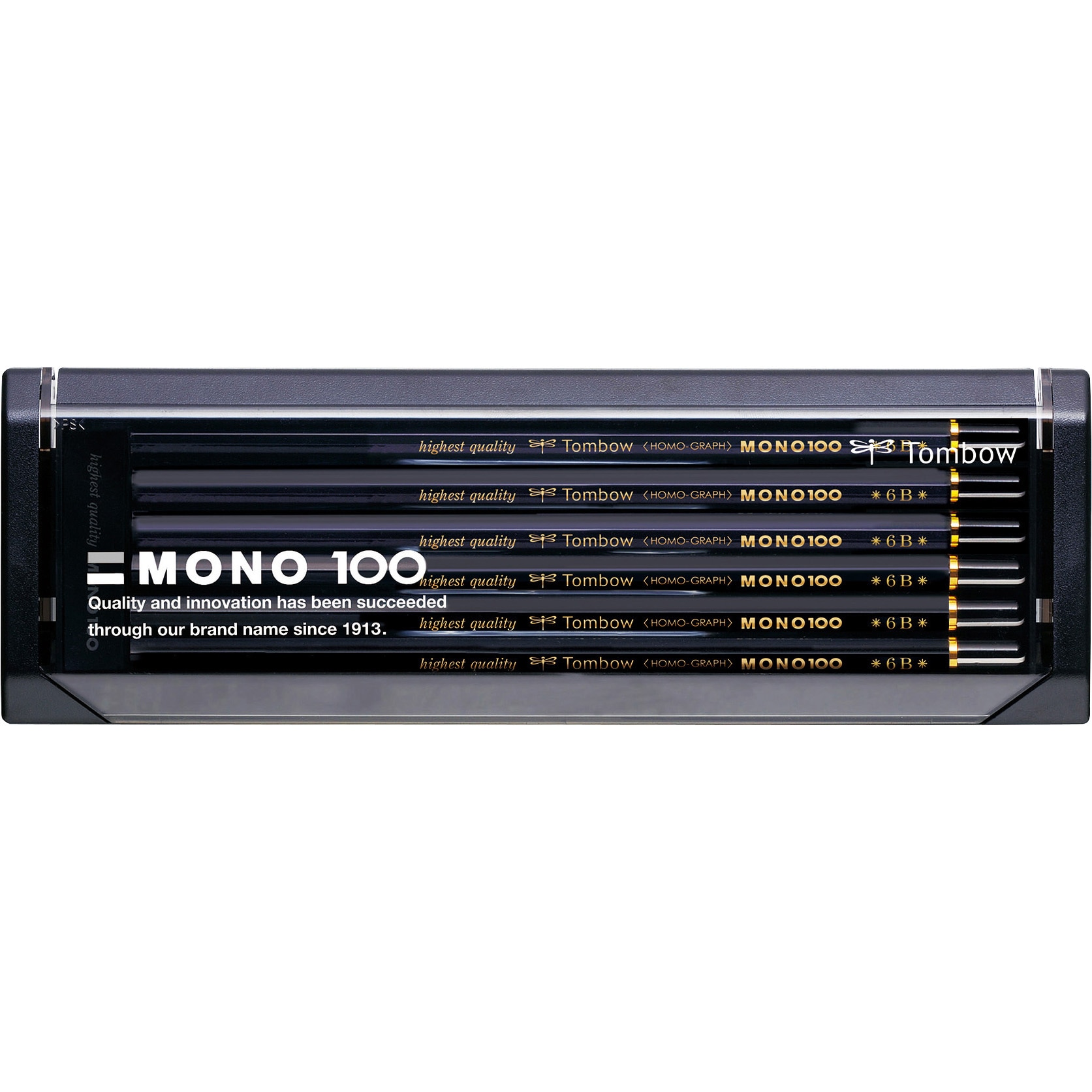 MONO-1006B 鉛筆モノ100 トンボ鉛筆 事務・学習用 芯色:黒 6B 1箱(12本
