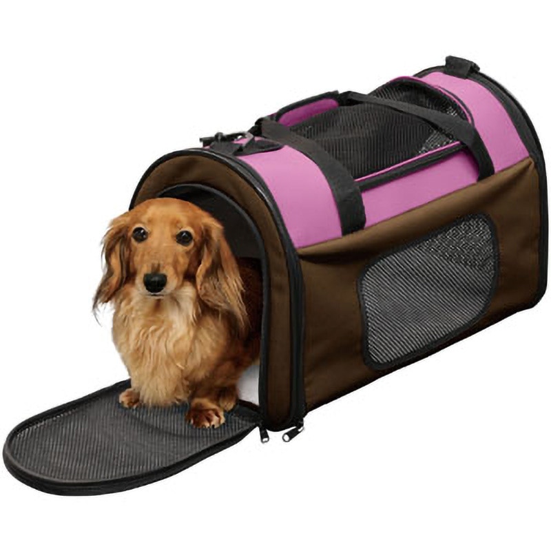 アイリスオーヤマ ソフトカバーペットキャリー ピンク SCC-460 POTC-500A 折りたたみソフトキャリー アイリスオーヤマ ピンク色