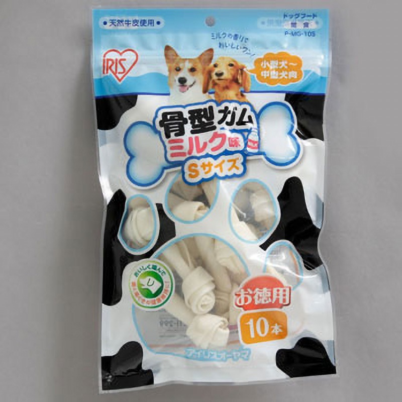 犬用おやつ アイリスオーヤマ 骨型ガム ミルク味 Sサイズ 40本入り ×6個セット P-MGB40S/srm