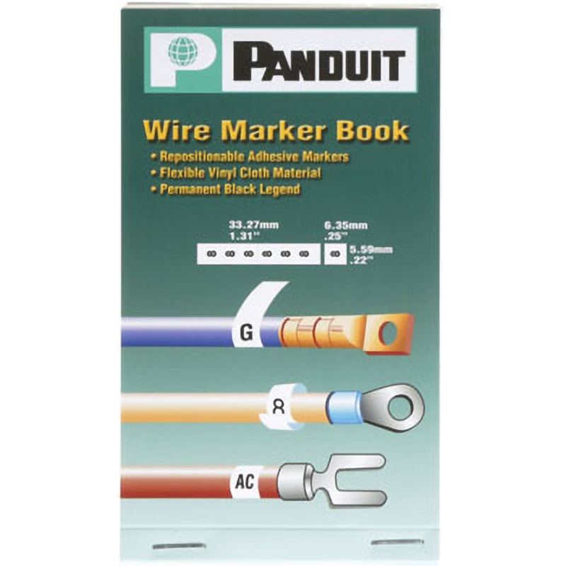 PCMB-25 マーカーブック ポケットサイズ 印字済み PANDUIT(パンドウイット) 1箱(10冊) PCMB-25