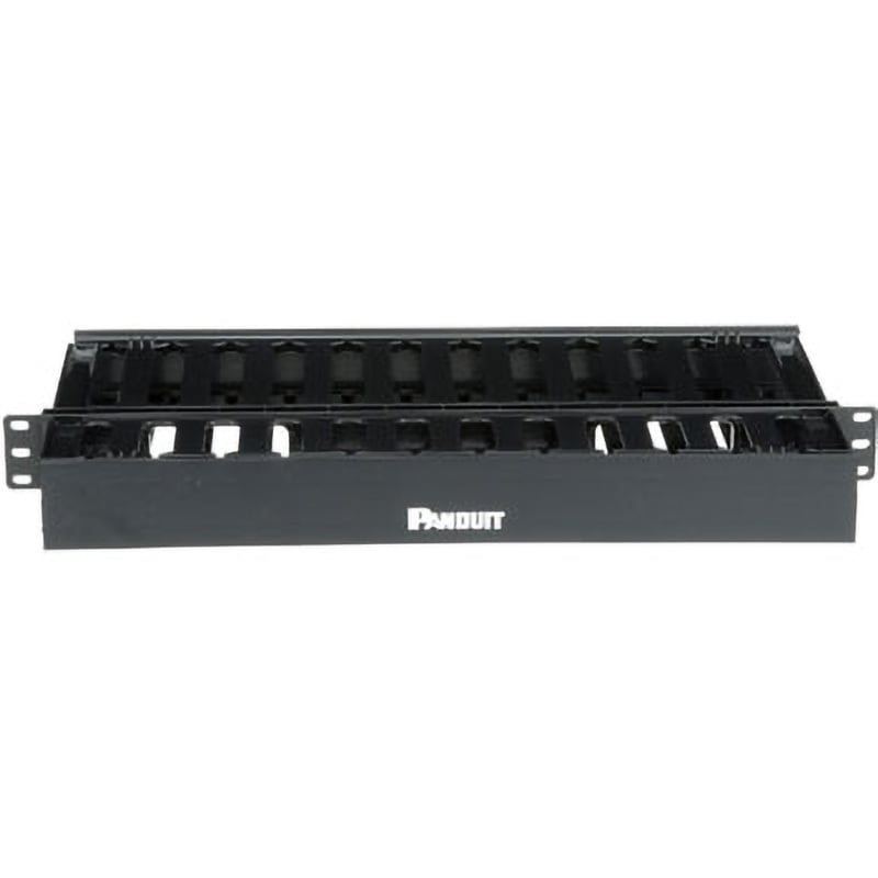 WMPSE ヒンジ式ダクト型 水平ケーブル管理パネル 両面ダクト 1個