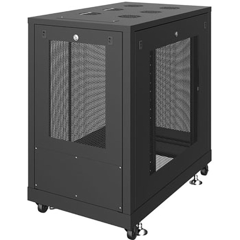 CP-SVN1810MBKN 19インチサーバーラック メッシュタイプ