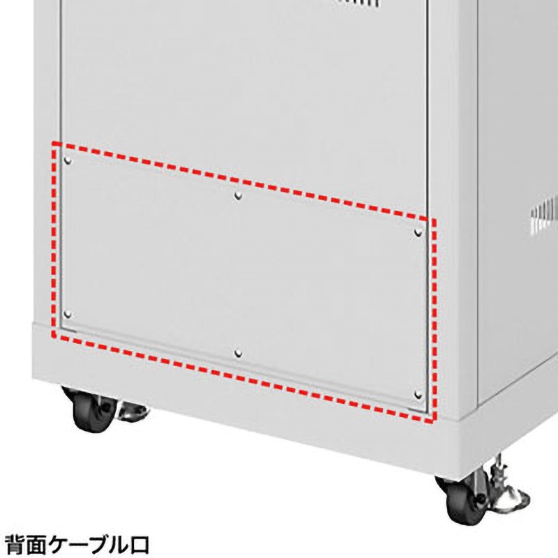 CP-SVN2410GYN 19インチサーバーラック ノーマルタイプ サンワサプライ 耐荷重500kg 間口600mm 1台 CP-SVN2410GYN