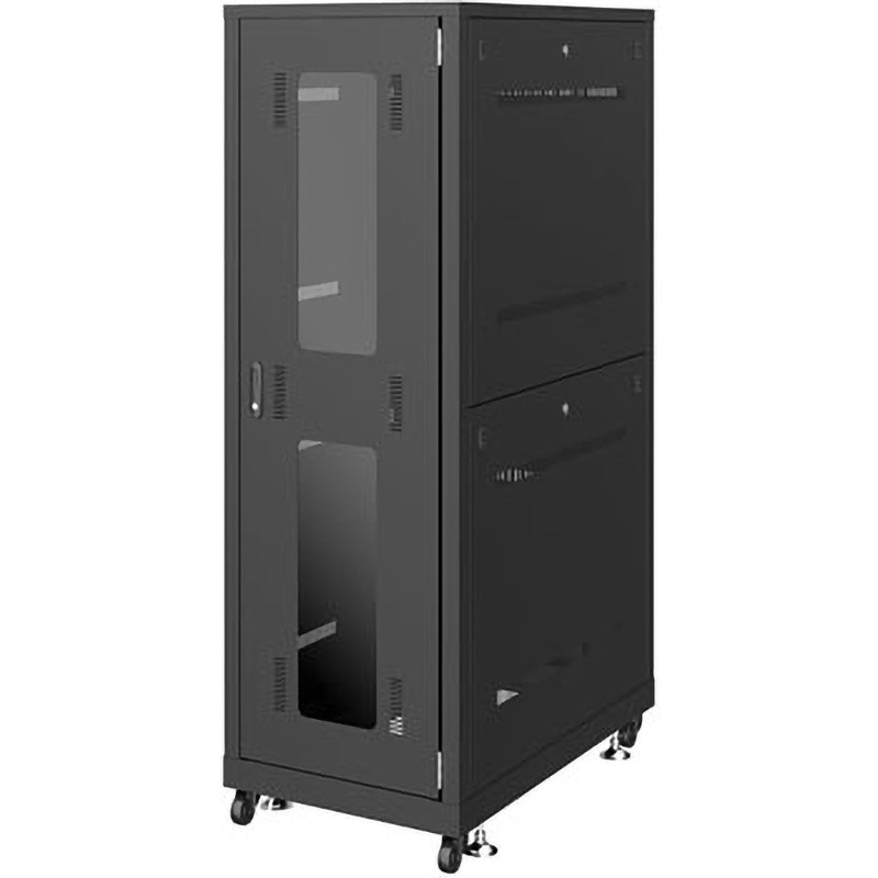 CP-SVN3610BKN 19インチサーバーラック ノーマルタイプ サンワサプライ 耐荷重500kg ブラック(マンセル値/N1.0近似色) 間口600mm 1台 CP-SVN3610BKN 359,800円