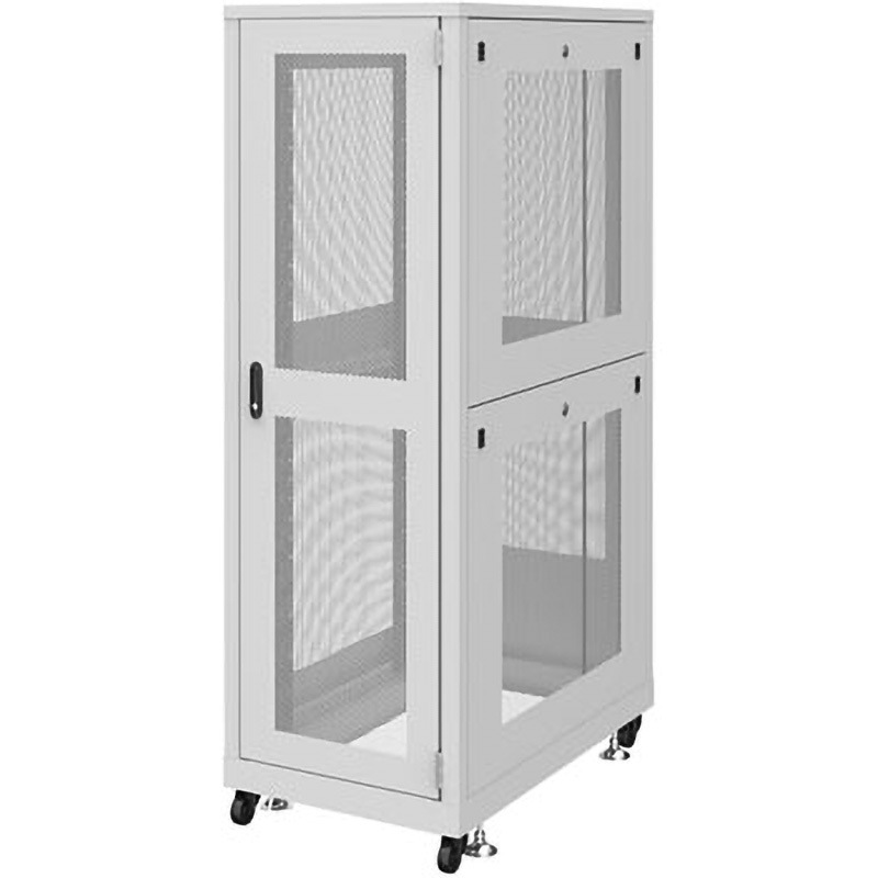 CP-SVN3610MGYN 19インチサーバーラック メッシュタイプ サンワサプライ 耐荷重500kg 間口600mm 1台 CP-SVN3610MGYN
