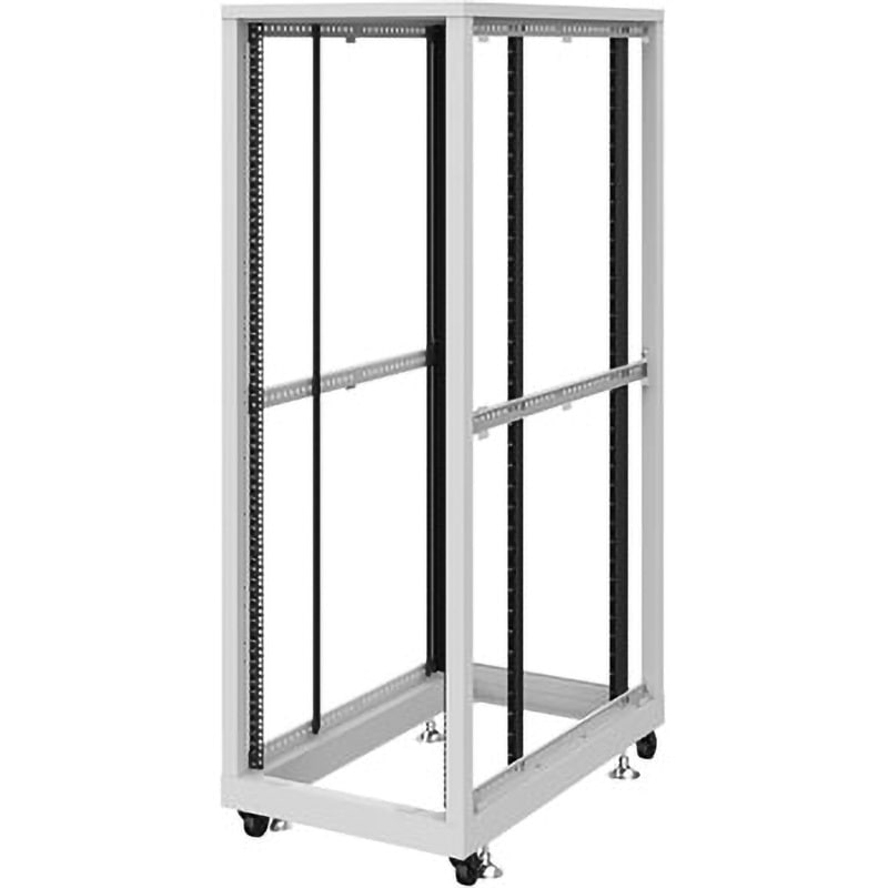 CP-SVN3690NPGYN 19インチサーバーラック パネルなしタイプ サンワサプライ 耐荷重500kg 間口600mm 1台 CP-SVN3690NPGYN