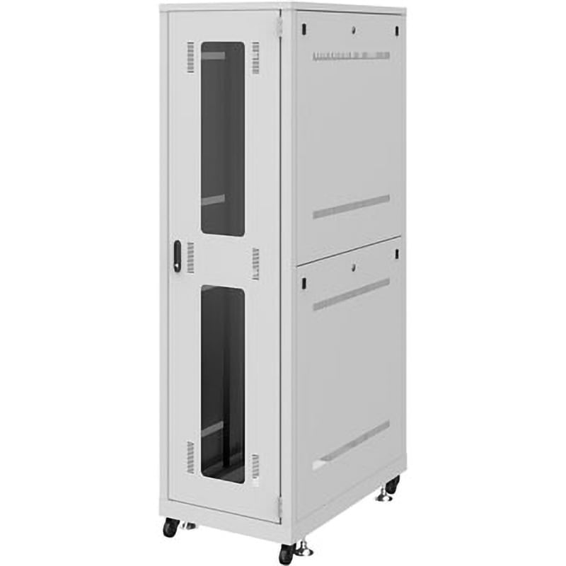 CP-SVN4210GYN 19インチサーバーラック ノーマルタイプ サンワサプライ 耐荷重500kg 間口600mm 1台 CP-SVN4210GYN 389,800円