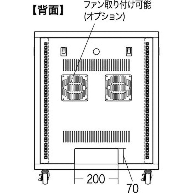 CP-SVNC5 19インチサーバーボックス サンワサプライ 耐荷重200(底板50