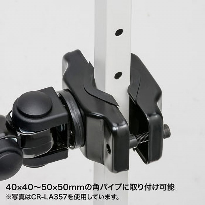 CR-LA359 高耐荷重支柱取付けモニタアーム サンワサプライ ブラック色 
