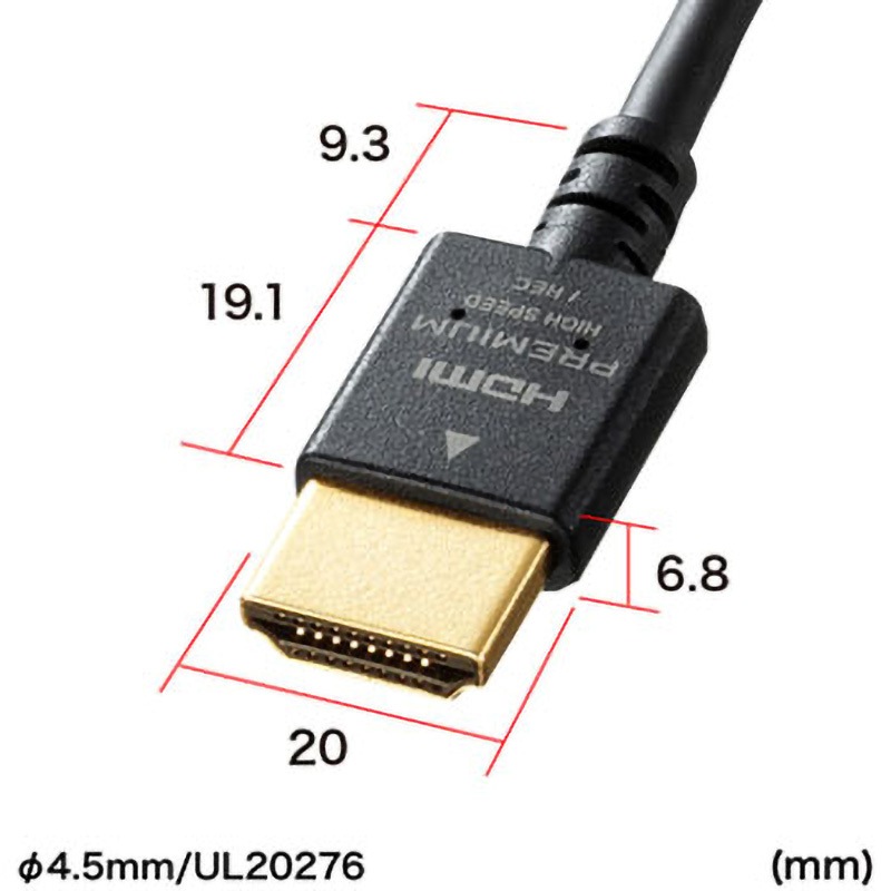 KM-HD20-PS15 プレミアムHDMIケーブル サンワサプライ 金メッキ KM-HD20-PS15 プレミアムHDMIケーブル サンワサプライ 金メッキ
