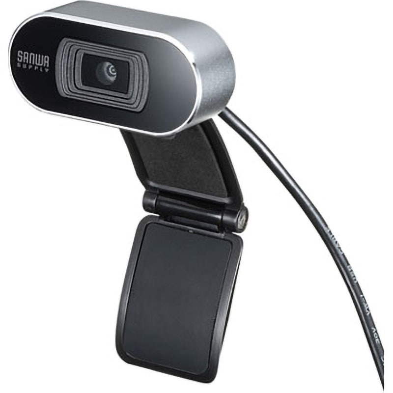 CMS-V45S オートフォーカスWEBカメラ サンワサプライ シルバー色