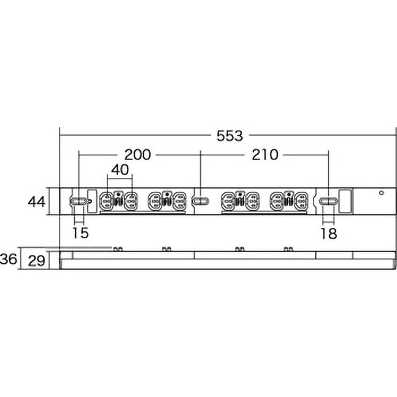 TAP-SV2208LK 19インチサーバーラック用コンセント サンワサプライ
