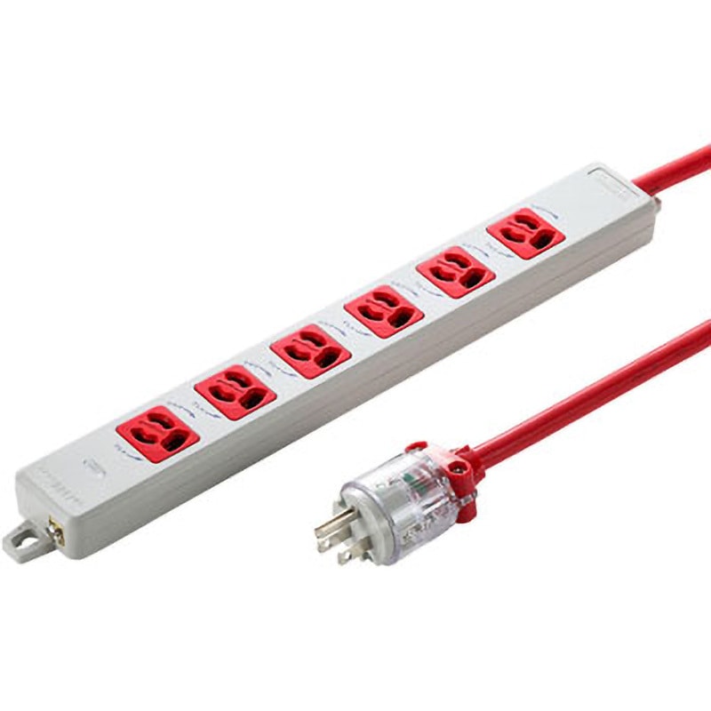 TAP-HPM6-3R 医用接地プラグ付き電源タップ サンワサプライ コード長3m  TAP-HPM6-3R