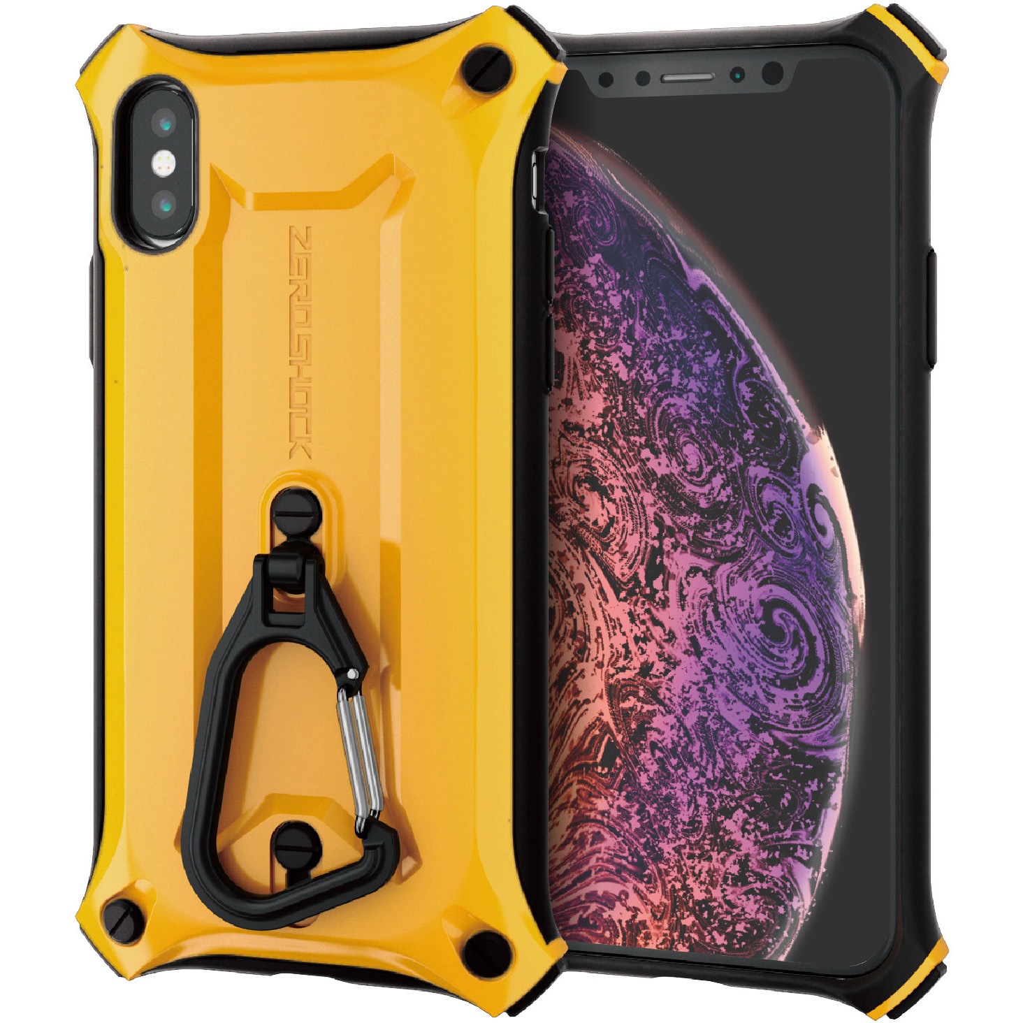 Pm A18bzerokyl Iphoneケース X Xs用 衝撃吸収 Zeoshock カラビナ付き Mil規格準拠 1個 エレコム 通販サイトmonotaro