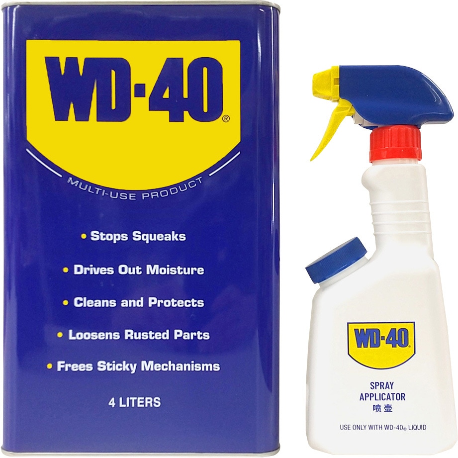 WD-40 4L缶 & 専用アプリケーター1本・超浸透性防錆潤滑剤 Amazon.co.jp: WD-40 高耐久潤滑剤 1ガロン缶 4缶/カートン