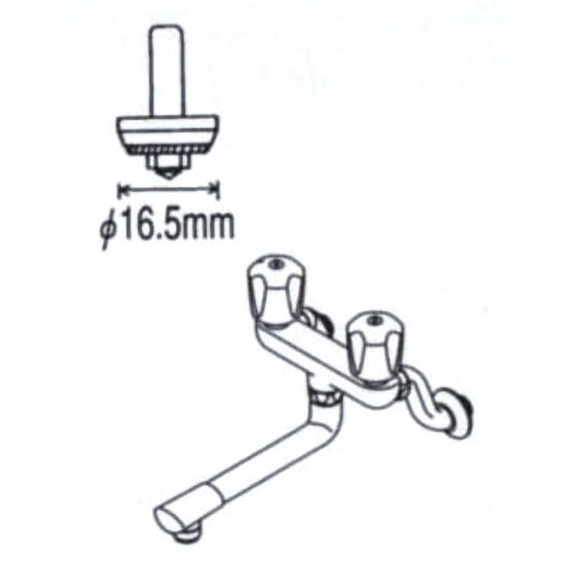 THY222-6 こま TOTO 外径16.5mm呼び径13mm 1個 THY222-6 - 【通販
