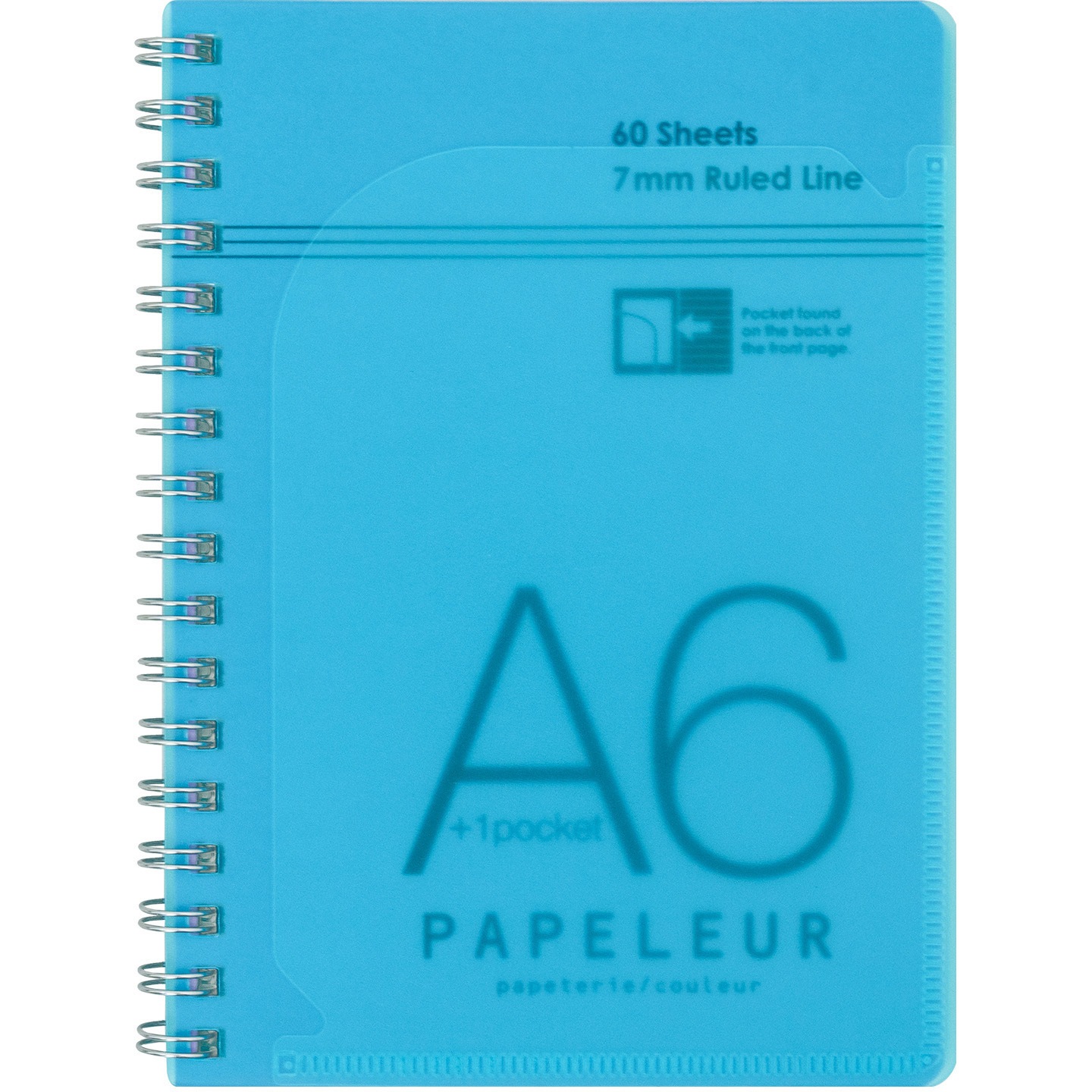 PT107LB A6ダブルリングノート パペルール 1冊 日本ノート 【通販