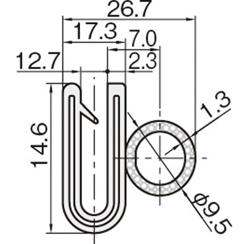 ☆m販売☆4100-B-3X16AT-L38　トリムシール（対応板厚1.2〜2.4mm）長さ38mカット品　岩田製作所（IKS） ☆m販売☆4100-B-3X16AT-L38 トリムシール（対応板厚1.2〜2.4