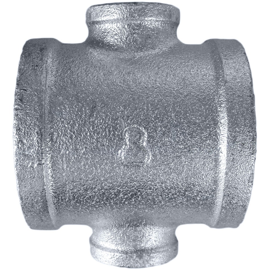 BRCR 径違いクロス可鍛鋳鉄製管継手 桑名金属工業 呼び径50×50×20×20A