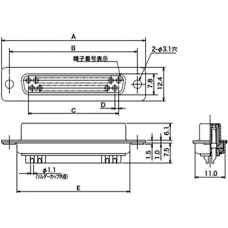 17JE-13370-02(D1)A 17JEシリーズソケットコネクタ フジクラ(旧