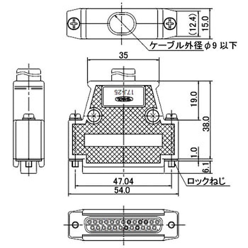 17JE-13250-02(D8A)A-CG 17JEシリーズソケットコネクタケース付