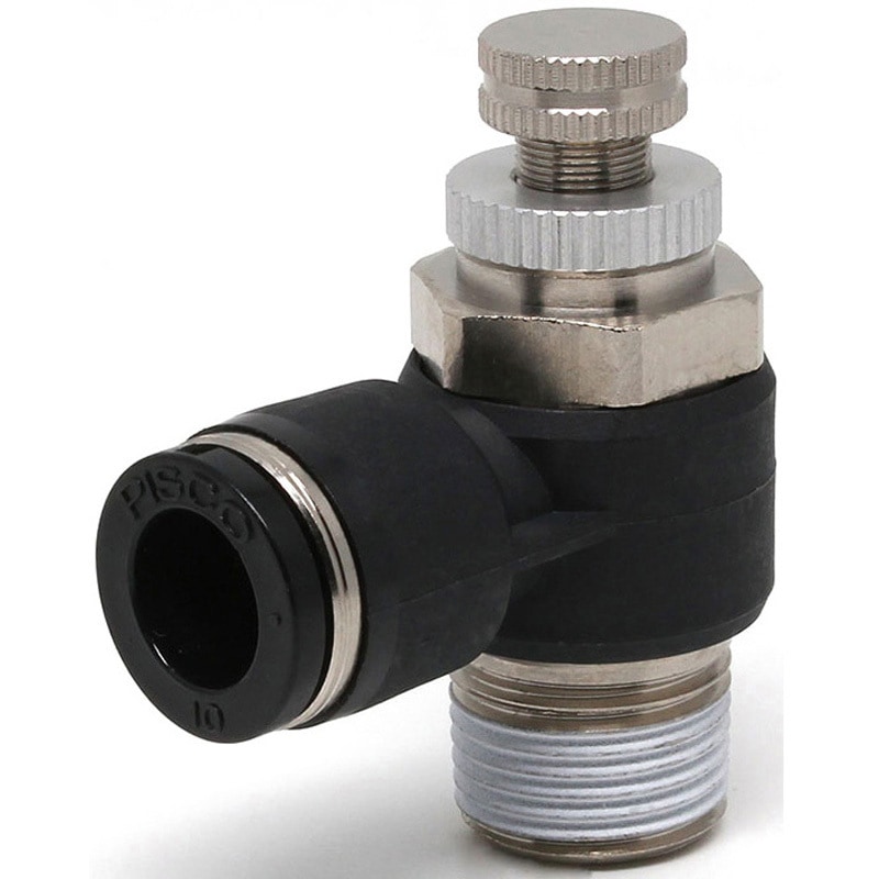 JNC10-03-C スロットルバルブ エルボ 1個 PISCO(ピスコ) 【通販