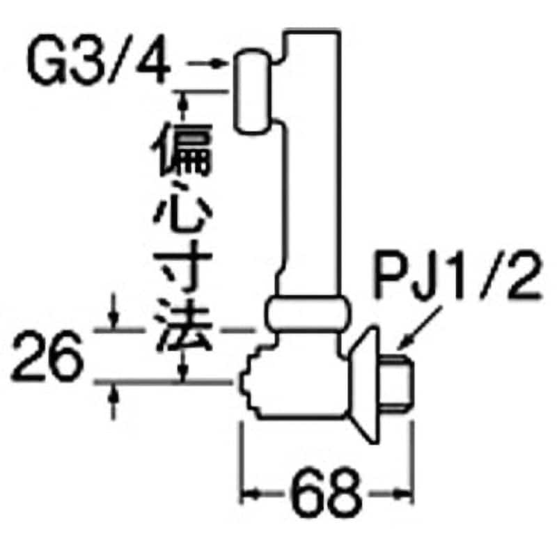 U3-9X-100 延長偏心管 1本 SANEI 【通販モノタロウ】