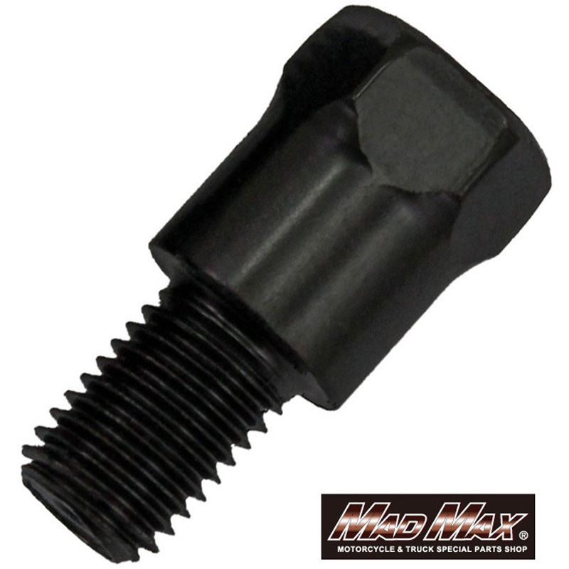 MM04-0017-01 オートバイ用 ミラー延長アダプター 10mm 正ネジ 1個 MAD