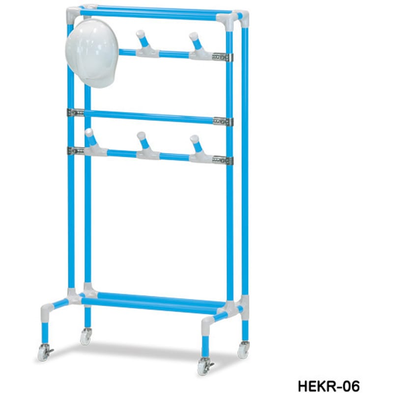 HEKR-08 ヘルメット管理ラック 8個用 矢崎化工 奥行402mm高さ1367mm
