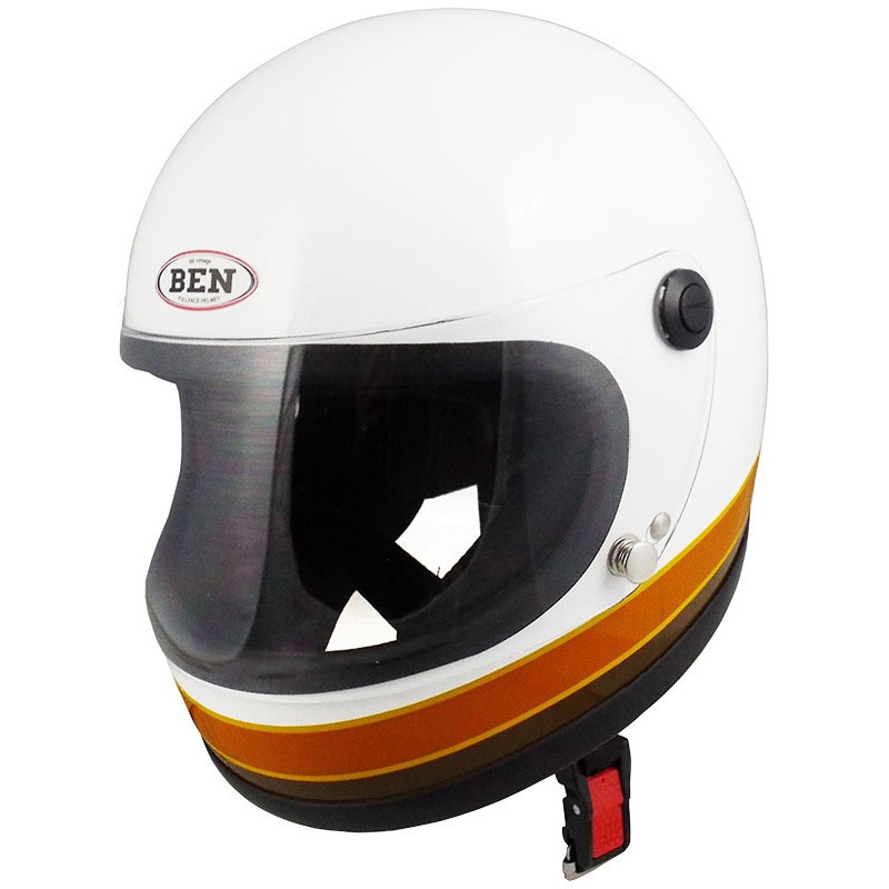 TNK工業　BEN’60NEO　【B60-NEO】　ヘルメット　白　サイズフリー B-60 NEO TNK工業(SPEEDPIT) 色WHITE/BROWN フリー(58～59cm