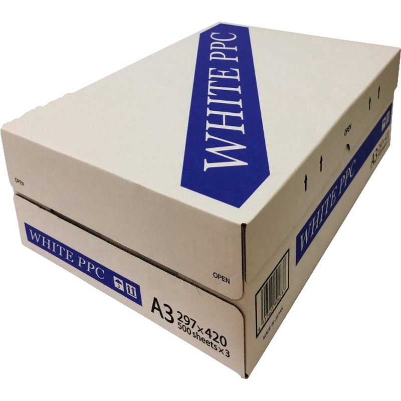 WHITE PPCA3 コピー用紙 WHITE PPC 日本紙通商 紙厚90μm 7500枚入 用紙