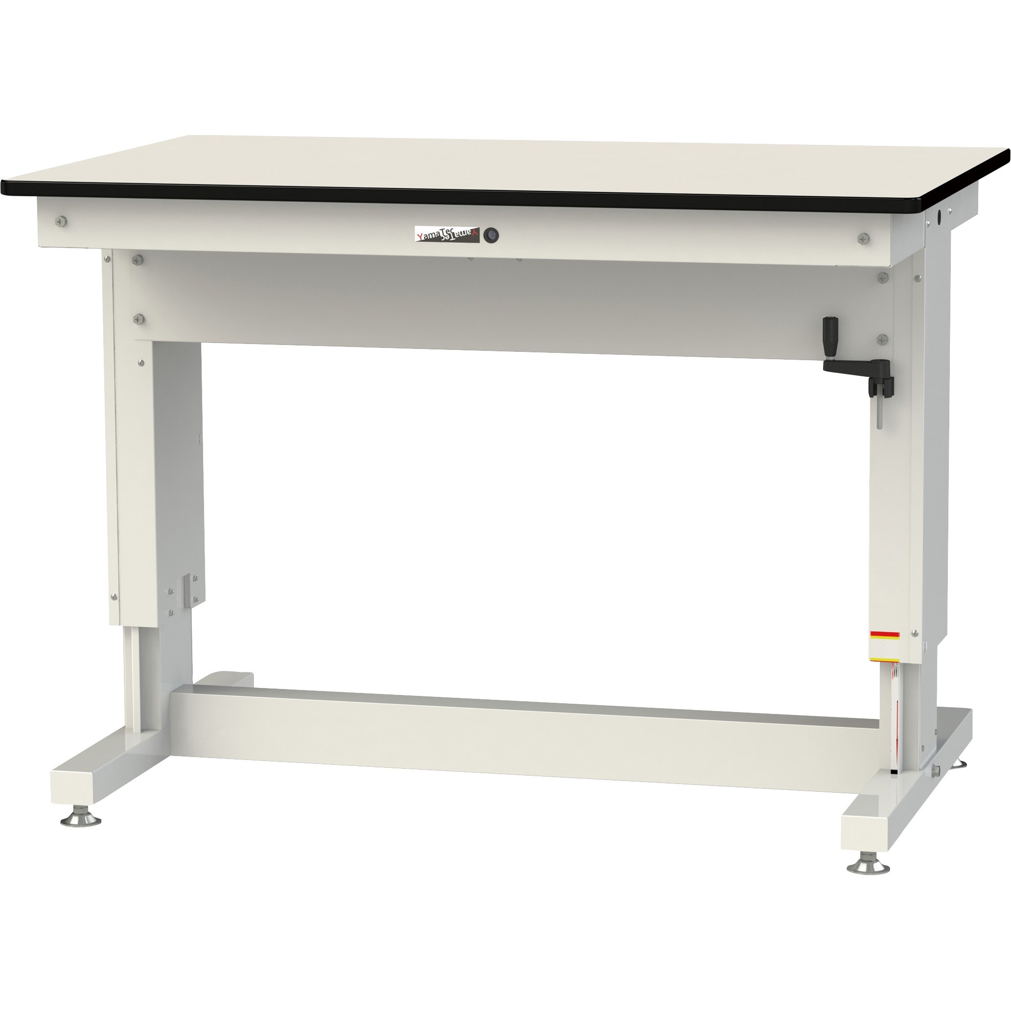 SSP-1275A-IW ワークテーブル昇降タイプ(3方ハンドル仕様) ポリエステル天板 1台 ヤマテック 【通販モノタロウ】