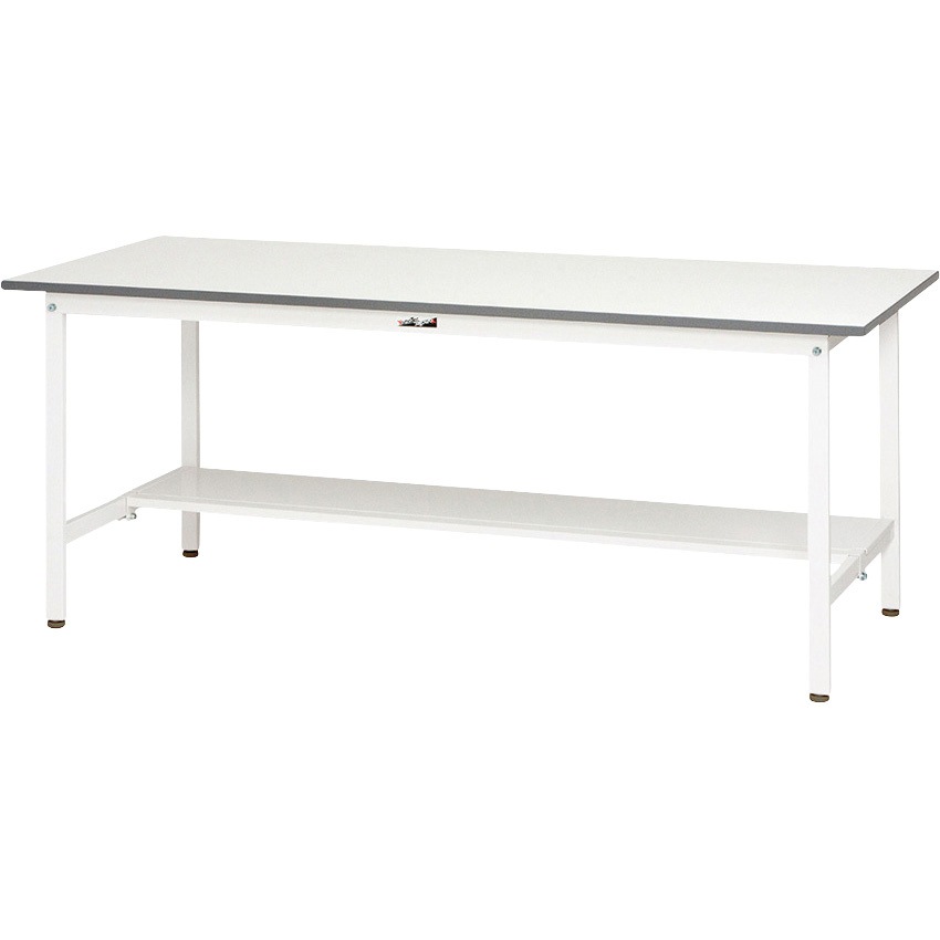 SUP-1575T-WW ワークテーブル150シリーズ 固定式 半面棚板付 1台 ヤマテック 【通販モノタロウ】