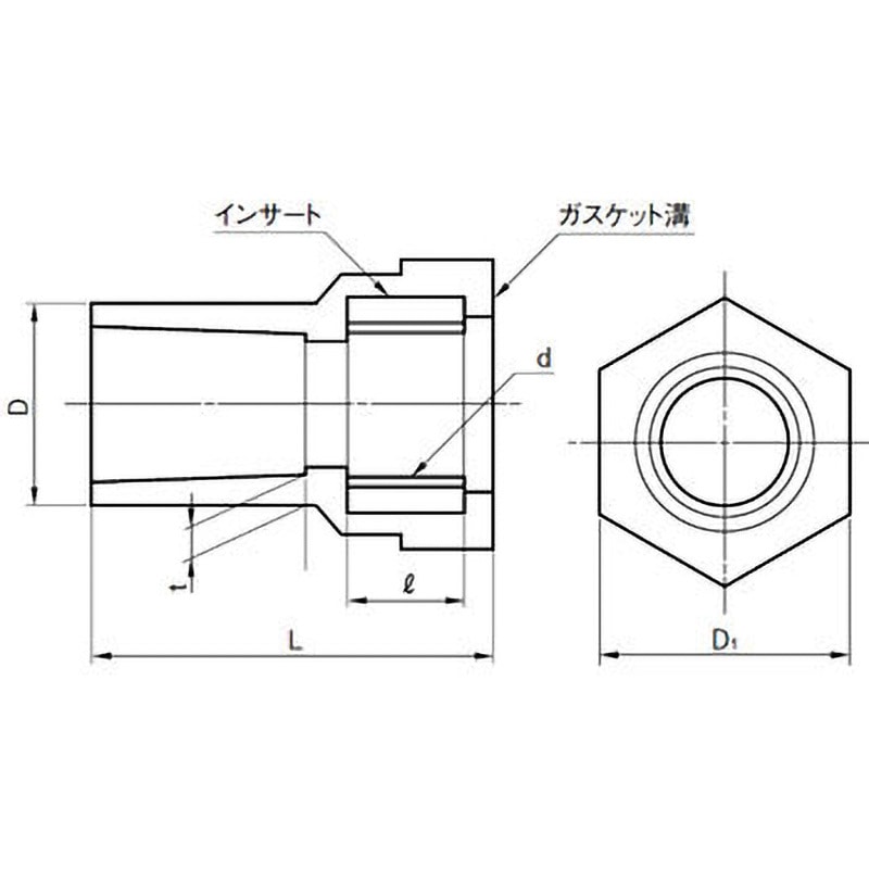 ガスレギュレーターT字ジョイント(パッキン付き) ガス レギュレータ
