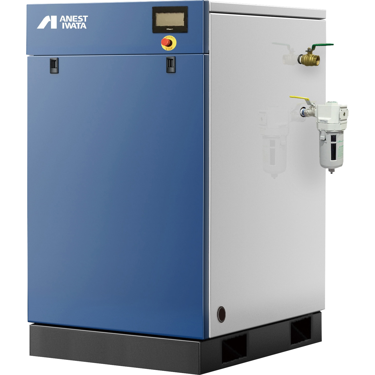 SLP-55EGDM5 スクロールコンプレッサ(オイルフリータイプ) ドライヤー付 アネスト岩田 周波数50Hz   SLP-55EGDM5