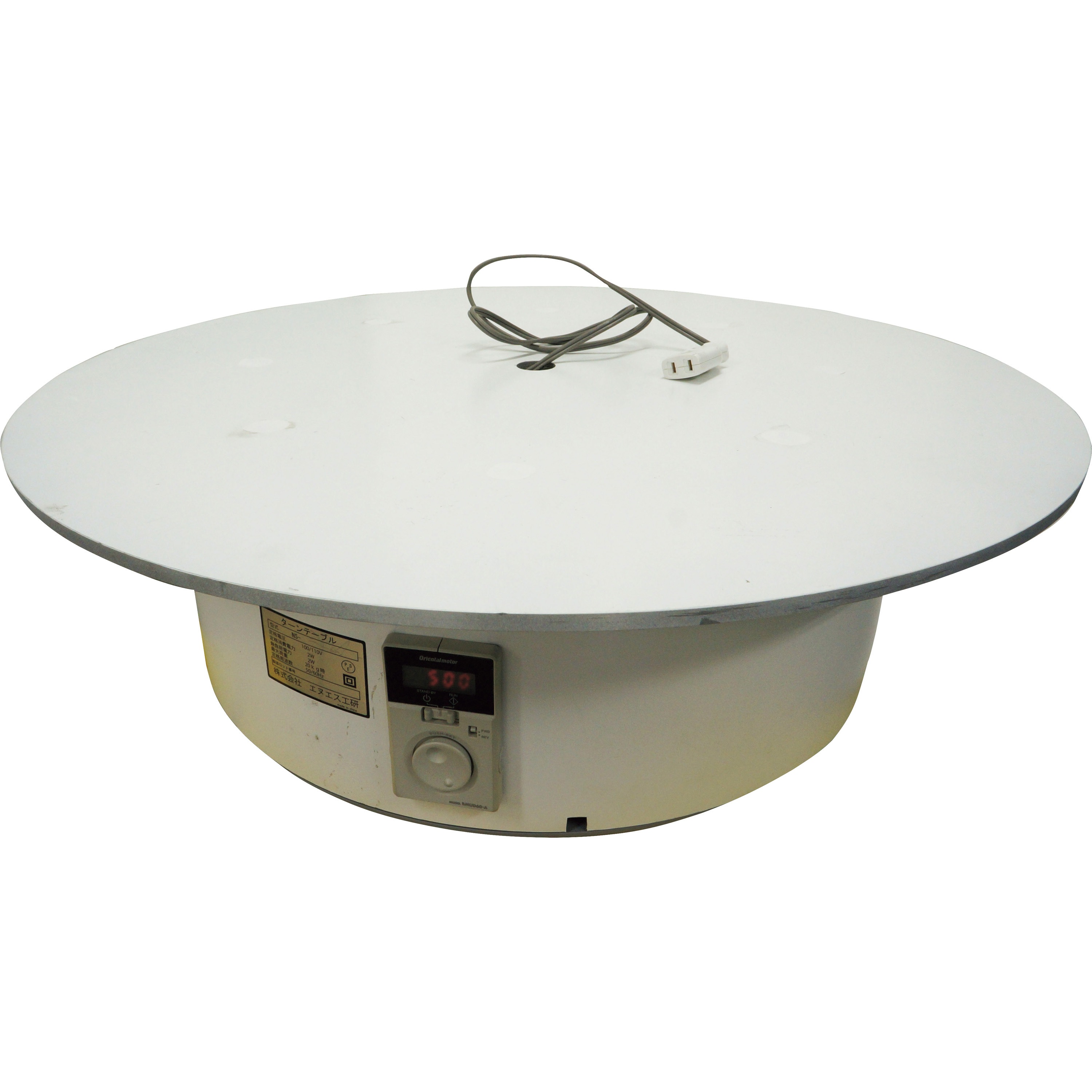 BTT-900-2A 電動ターンテーブル BTT (上部電源付) ハヤノ産業 幅520mm奥行520mm高さ235mm  BTT-900-2A