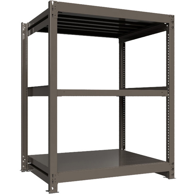 TH1000-549T3 重量ボルトレスラック 段荷重1000Kg 高さ1500mm 単体 ICHIMAI ICHIMAIグレー色 3段 間口1200mm