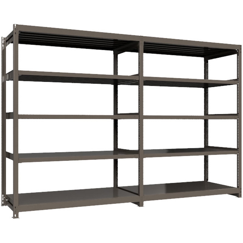 TH1000-869R5 重量ボルトレスラック 段荷重1000Kg 高さ2400mm 連結 ICHIMAI 5段 間口1770mm