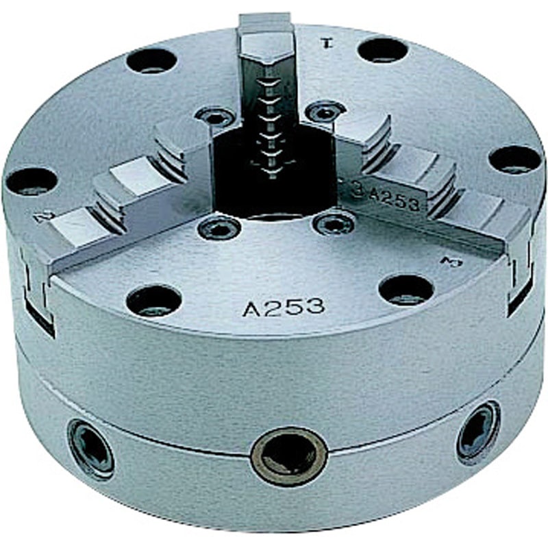 SC4A 芯振れ調整型3ツ爪スクロールチャック(一体爪タイプ) 1台 ビクター 【通販モノタロウ】