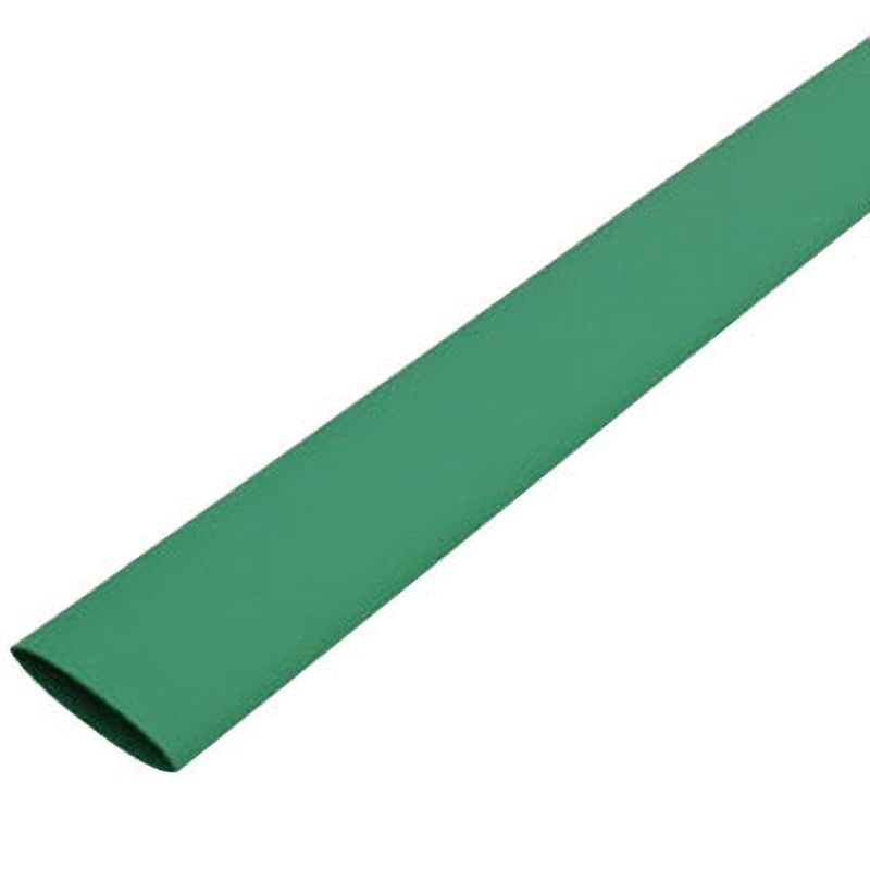 カラー収縮チューブ(緑) 長さ1m 1パック(10本)