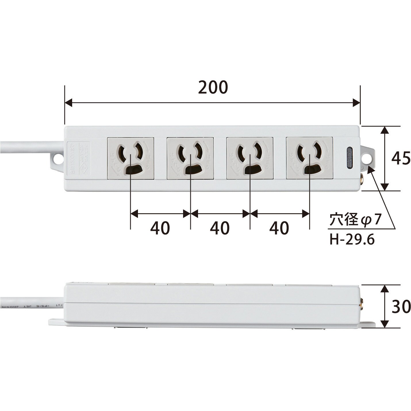 ています ELECOM T-ECOH3430NM 5個セット RoHS対応 3P式4個口