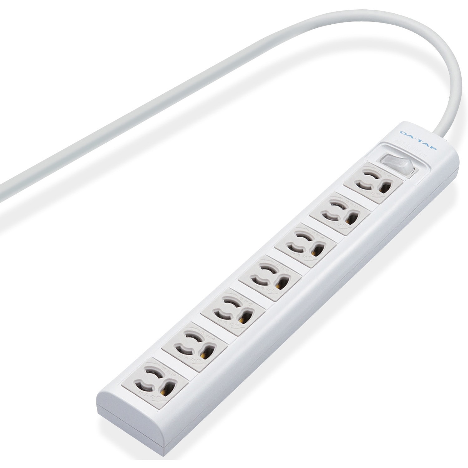 T-Y053DA 電源タップ 延長コード 7個口 3P マグネット 一括スイッチ 雷