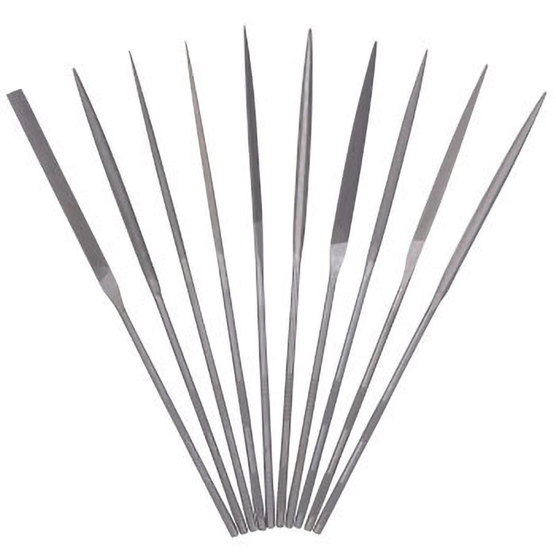 ST01056T 精密ヤスリ(セット) ツボサン 全長160mm 1セット(10本) ST01056T