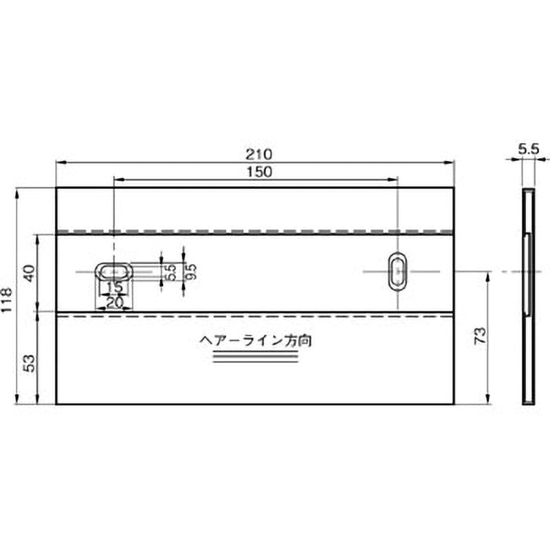 213-157 ステンレス室名札 1枚 ACE(エース) 【通販モノタロウ】
