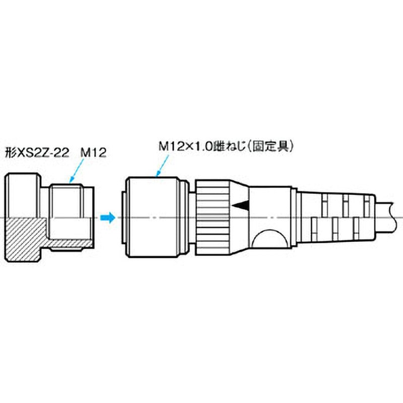 Ｔ丸 丸型防水コネクタ(M12)T型ジョイントプラグ/ソケット XS2 omron