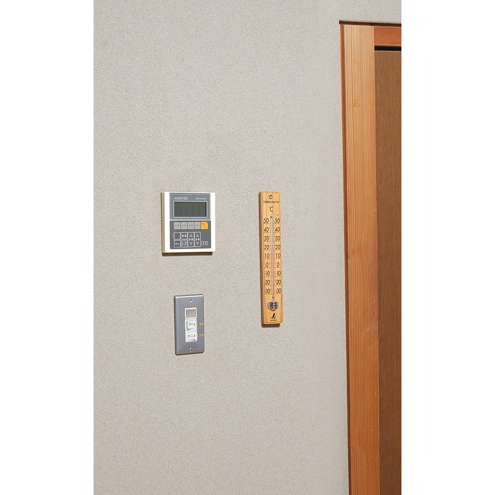 72590 寒暖計(パイン) シンワ測定 1目盛1℃ 温度測定範囲-30～50℃ 全長